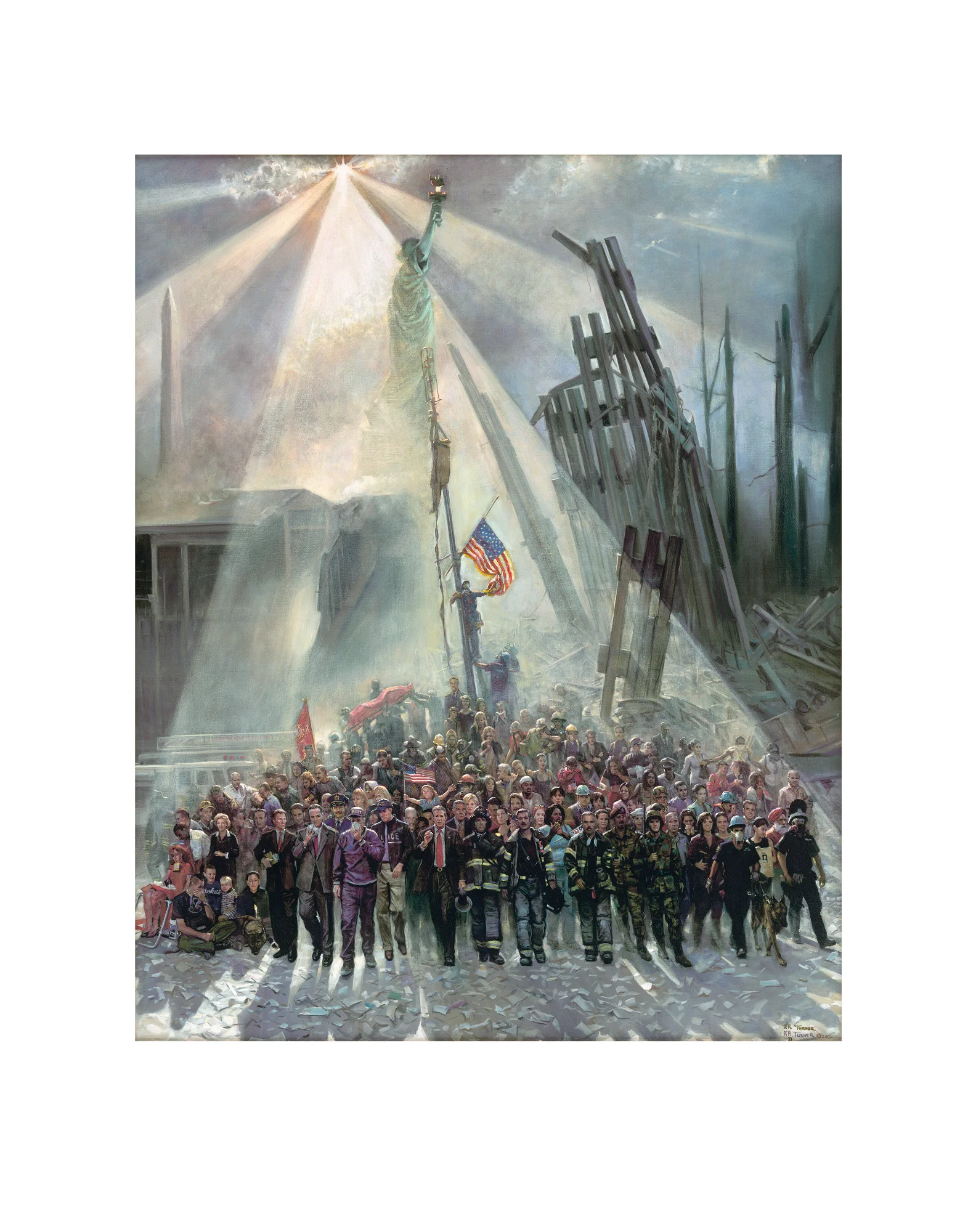 Out of the Ashes — 9/11 commemorative painting